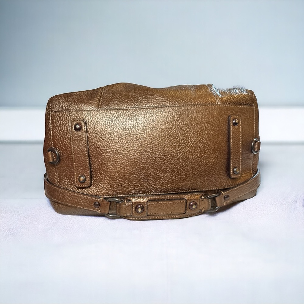 Coach Vintage Madison Audrey Metallic Bronze Leather Handbag w Three Hangtags - Picture 7 of 13